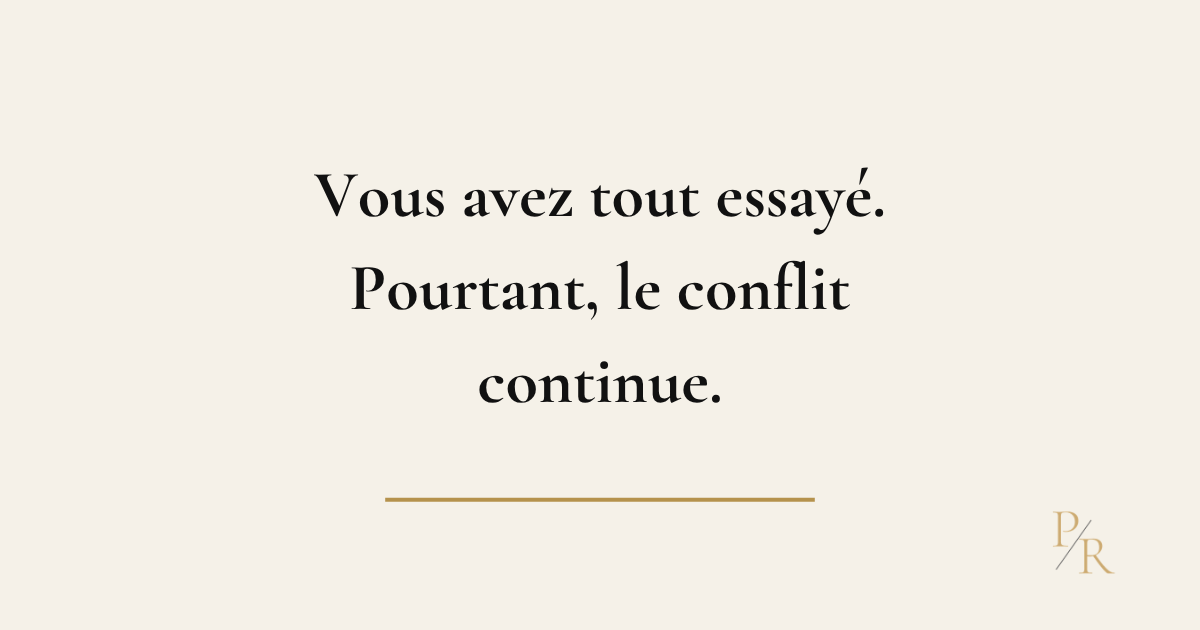 Directeur confronté à un conflit persistant entre deux responsables