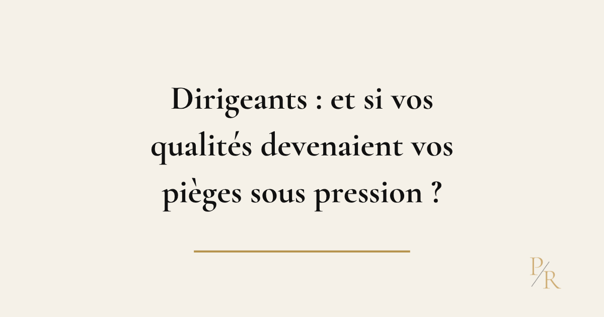 Dirigeant confronté à une forte pression dans l’exercice de ses responsabilités